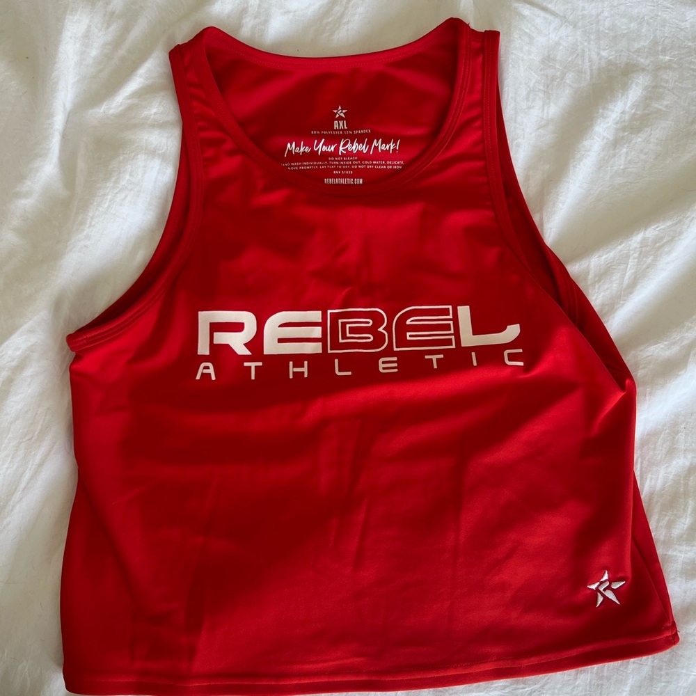 Rebel Athletic x Miss America Red Tank Top